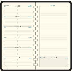 Recharge Agenda de poche Espace 17S spiralé 17,5 x 9 cm Semainier Janvier à Décembre 2026