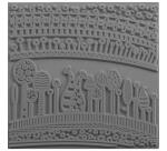 Cernit plaque de texture Harmony - Gris