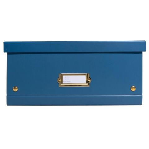 Cajas de almacenamiento NeoDeco - 35x51,5x16 cm, A3+ - Azul de Francia
