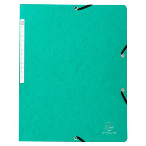 Elasticated folder without flap 355gsm hard glazed mottled premium pressboard - A4 size