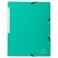 Elasticated folder without flap 355gsm hard glazed mottled premium pressboard - A4 size