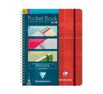 Pocket Book cahier reliure intégrale à élastique A5+ 120 pages détachables ligné Couleur aléatoire - Assortis