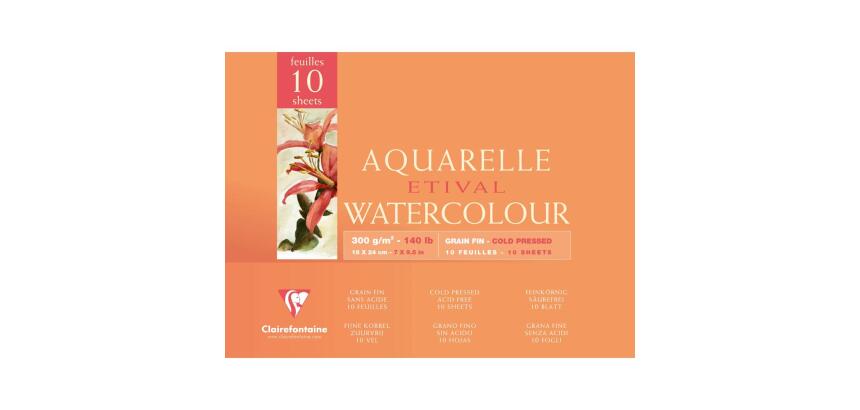 Etival bloc collé 4 côtés 10F 18x24cm 300g grain fin