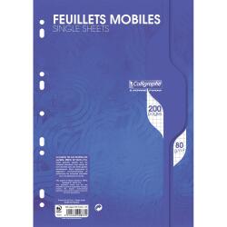 Feuillets mobiles sous film 7000 A4 200 pages perforées petits carreaux 80 g