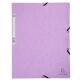 Chemise à élastiques carte lustrée 400g/m2 Aquarel - A4 - Mauve