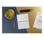 Adolie, Bloc planner reliure intégrale en-tête 22x14 cm 53 feuillets imprimés