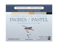 Ingres Pastel bloc collé 25F 24x30cm 130g - Assortiment pastel