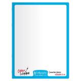 Cahier Magique 8000 POLYPRO couverture ardoise double-face effaçable piqué 24x32cm 48 pages grands carreaux (Seyès tricolore) - Bleu ciel