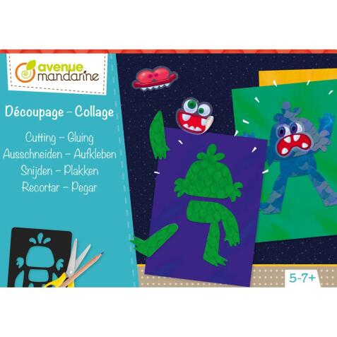 Boîte créative, Découpage collage, Monstres