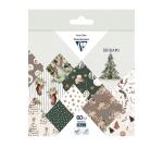 ORIGAMI, Pochette de 60 feuilles 70g/m2 au format 15x15cm - Noël cosy - Multicolore