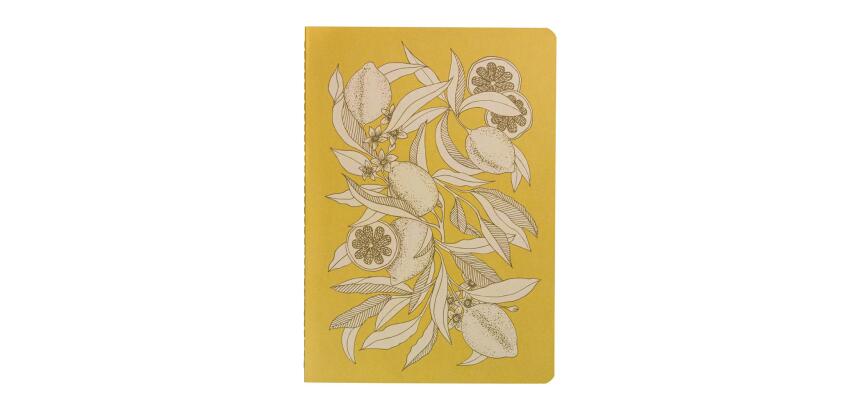Jardin des Sens, Carnet cousu fil A5 14,8x21 cm, 64 pages, ligné, ass.