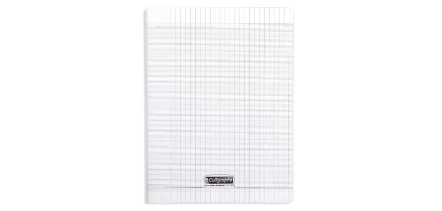 Clairefontaine Polypro Stapled Notebook, Seyes, Ligne 8000, 24x32cm, 70 Sheets, 90g - Colourless