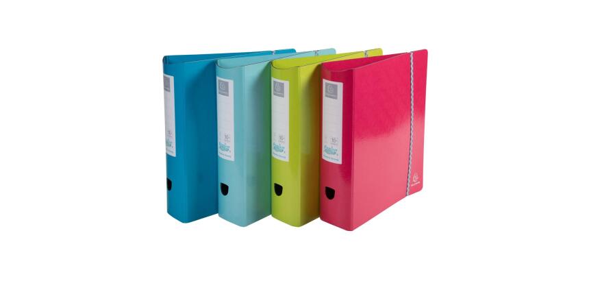 A4 Archivadores de palanca Prem'Touch ® lomo redondo 1928 Lomo: 80 mm - Colores surtidos