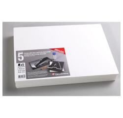 Carton Mousse lot 5 feuilles A3 10mm - Blanc