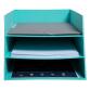 Letter tray w.3 levels Teksto purple