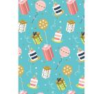 SET DE CORRESPONDANCE THÉMATIQUE, 8 enveloppes Pollen C6 (114x162mm) 120g + 8 cartes pliées 110x155m 185g, Anniversaire