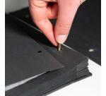 Sachet de 10 Recharges pour album à vis pages noires - 29x37 cm - Noir
