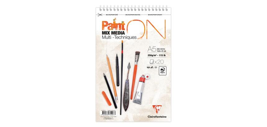 PaintON bloc spiralé 20F A5+ 250g