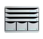 Module de classement Storebox 6 tiroirs Office - Gris lumière