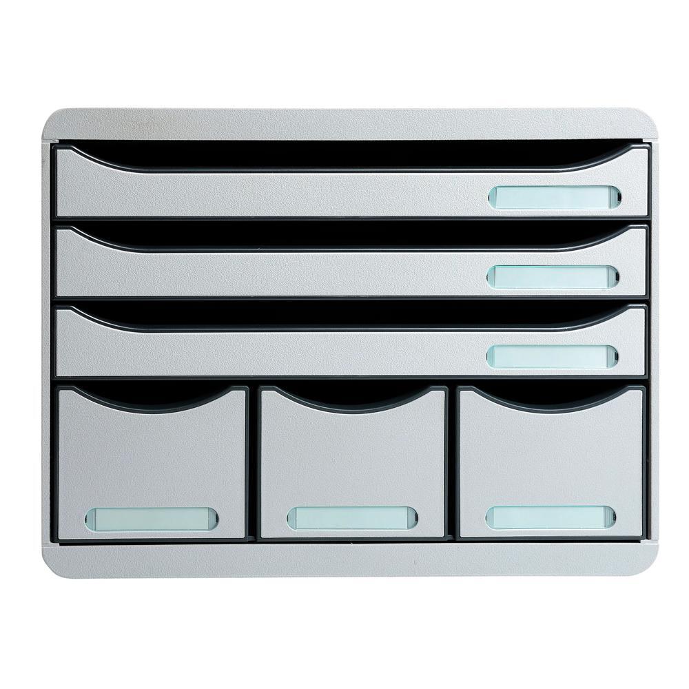 Cassettiera Store-Box 6 cassetti Office - Grigio chiaro