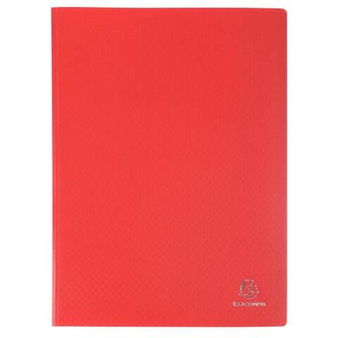 Carpetas de fundas Polipropileno Opak semi-rígido 5/10º - (Vistas: 160 Fundas: 80) - 24x32 cm para A4 - Rojo