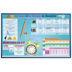 Sous-main rigide PVC Maths - 37,5x57,5 cm - Visuel