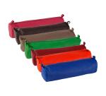 CUIR TEINTE Trousse ronde Ø5,5x22 cm - Rouge