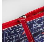 Le Mur des Je t'aime, Trousse plate en simili cuir 22x11 cm