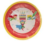 10 Assiettes en carton rondes, 23 cm