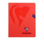 Cahier piqué Mimesys 16,5x21cm 72 pages quadrillé 4x8 + marge couverture polypropylène Couleur aléatoire - Assortis