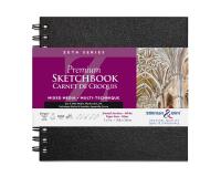 Zeta Series carnet spiralé 25F 17,8x17,8cm 270g - Blanc