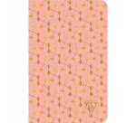 Carnet piqûre textile Neo Deco Collection Printemps-Été 11x17cm 96 pages ligné motifs assortis papier ivoire 90g - Assortis