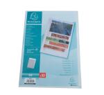 Sachet 50 pochettes coin polypropylène grainé 12/100e - A4 - Cristal