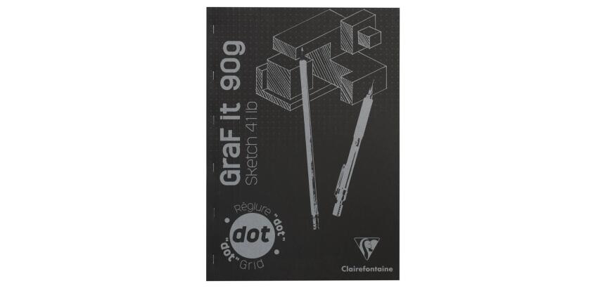 GraF'it dot bloc agrafé 80F A3 90g - Noir