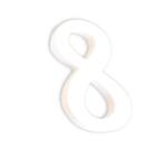 Petit chiffre 8 12cm - Blanc