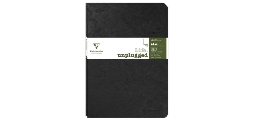 Set de 2 carnets piqués Age Bag A4 96 pages uni - Noir