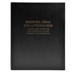 Registre des actionnaires 100 feuillets - Noir