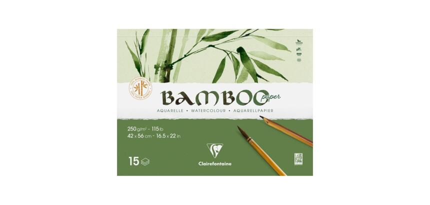 Bamboo bloc collé 2 côtés 15F 42x56cm 250g