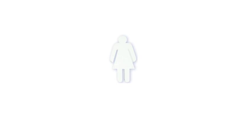 * Silhouette femme - Blanc