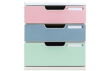 ModuloA4+3 drawers Autentik - Assorted colours
