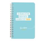 Jemedisais, Carnet reliure intégrale 11x17cm 100 pages, ligné, assortis. - Multicolore