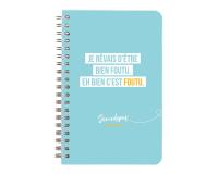 Jemedisais, Carnet reliure intégrale 11x17cm 100 pages, ligné, assortis. - Multicolore