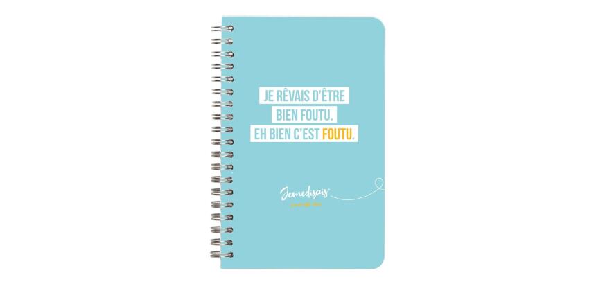 Jemedisais, Carnet reliure intégrale 11x17cm 100 pages, ligné, assortis. - Multicolore