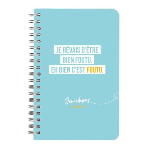 Jemedisais, Carnet reliure intégrale 11x17cm 100 pages, ligné, assortis. - Multicolore