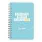 Jemedisais, Carnet reliure intégrale 11x17cm 100 pages, ligné, assortis. - Multicolore