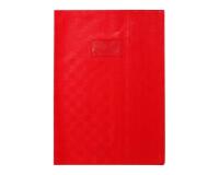 Protège-cahiers grain madras avec rabats marque-pages PVC 22/100ème A4