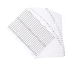 50Z - Separadores Separadores con pestañas impresas cartulina blanca 160 g/m 2 Con pestañas blancas plastifi cadas reforzadas - Blanco