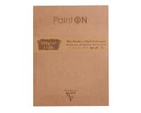 Paint'ON assorti bloc collé bords frangés 22,9x30,5cm 50F 250g - Assortiment