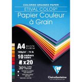 Etival Color bloc collé 20F A4 160g - Assortiment vif