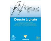 Dessin à Grain bloc collé 20F 27x36cm 125g